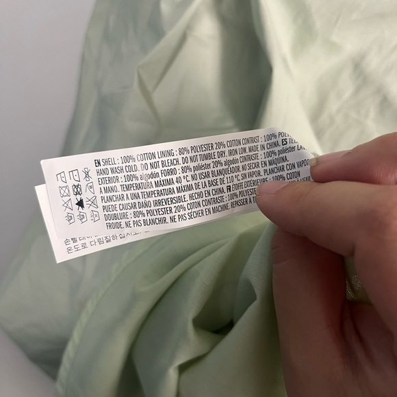 English factory LACE DETAIL MINI DRESS in sage green size small new with tags - Picture 8 of 8